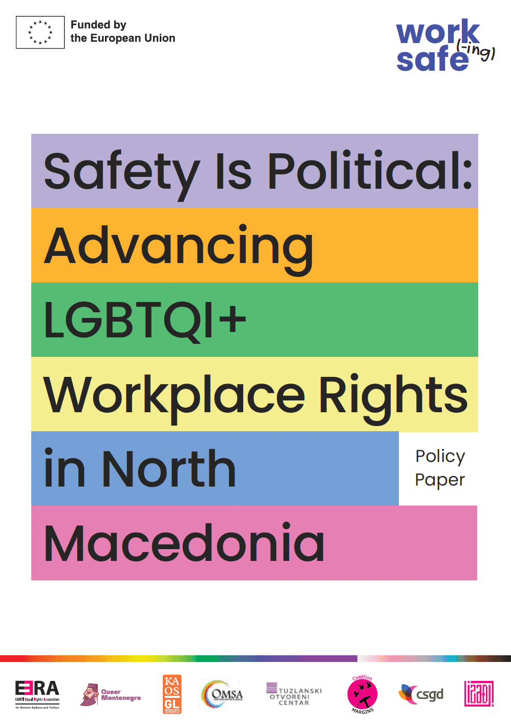 Policy Paper: Safety Is Political: Advancing LGBTQI+ Workplace Rights in North Macedonia